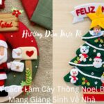 Cách Làm Cây Thông Noel Bằng Vải Nỉ (1)